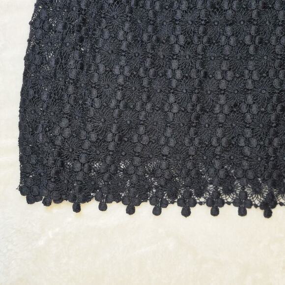 Velvet by Graham & Spencer Black Lace Sheath Dress Women’s Size S 3/4 Sleeve - Picture 4 of 8